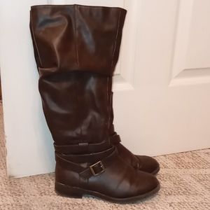 Dark Brown Slouchy Boots